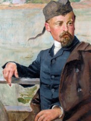 Henryk Sienkiewicz na statku - obraz Kazimierza Pochwalskiego
