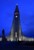 Hallgrimskirkja o zmierzchu