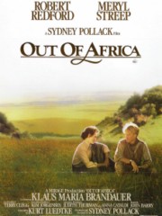 plakat z filmu Sydneya Pollacka Pożegnanie z Afryką
