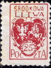 znaczek pocztowy Litwy Środkowej