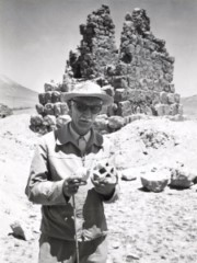 Kazimierz Michałowski na wykopaliskach w Palmyrze, 1962