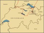 Szwajcaria, Liechtenstein - the route of the trip