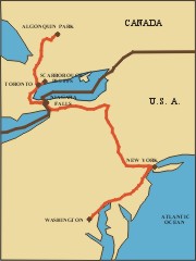 USA, Canada - trasa wycieczki